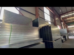 Özel Çelik Çukur Tipi Kablo Tepsisi Yüksekliği Düzenlenebilir Gümüş Bitirme Duvar Montajlı