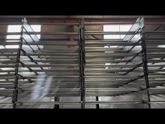 Ateşe dayanıklı duvara monte merdiven kablo tepsisi gümüş kaplamalı