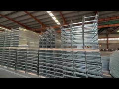 Özelliklendirilebilir Gümüş Çelik Merdiven Tipi Kablo Tabak Duvarı Yangına Dirençli Kablo Yönetimi için Montajlı