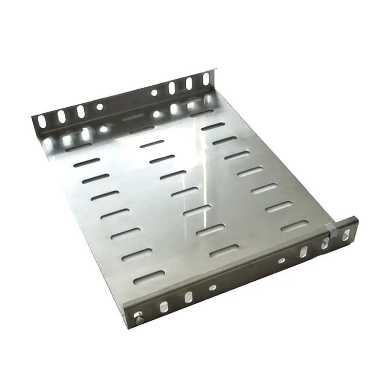 Mükemmel havalandırma paslanmaz kablo tepsisi 1.2mm-2.5mm Kolay kurulum Gümüş Renk