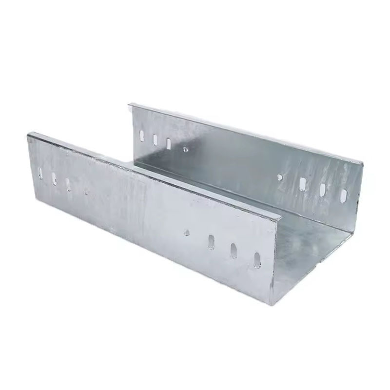 Gümüş Galvanizli Katı / Perforasyonlu Kablo Tablosu Özel Duvar / Yer Montajı Kurulumları İçin