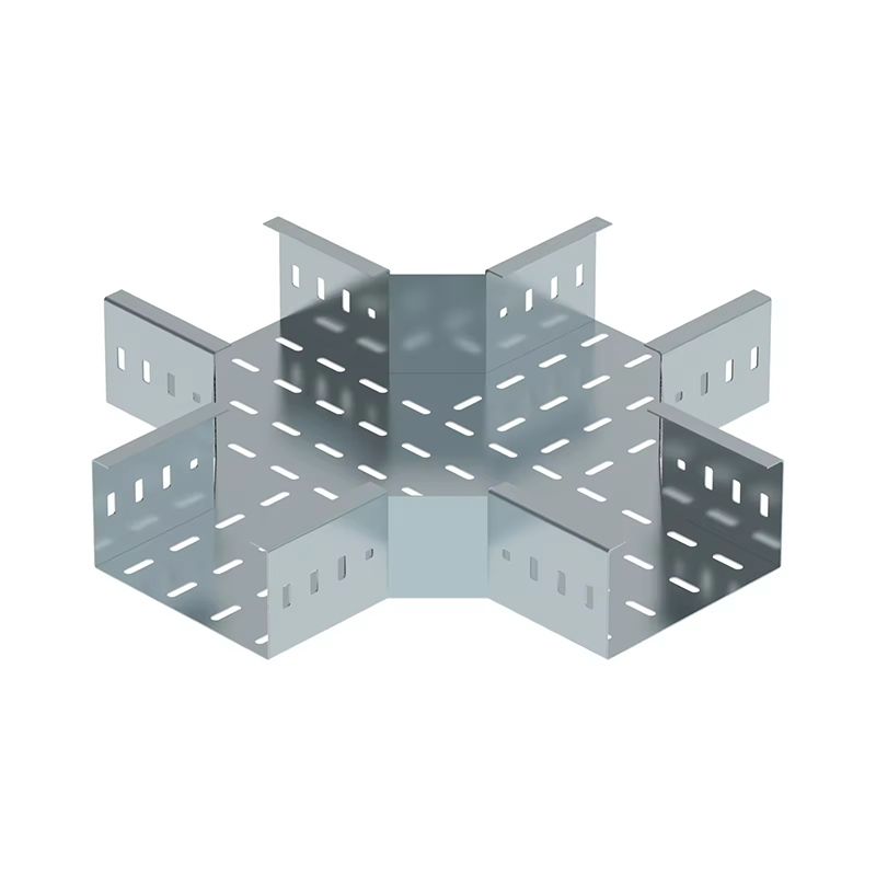 Duvarlı ve zeminli montaj için katı ve delikli tabanlı galvanizli kablo tepsisi